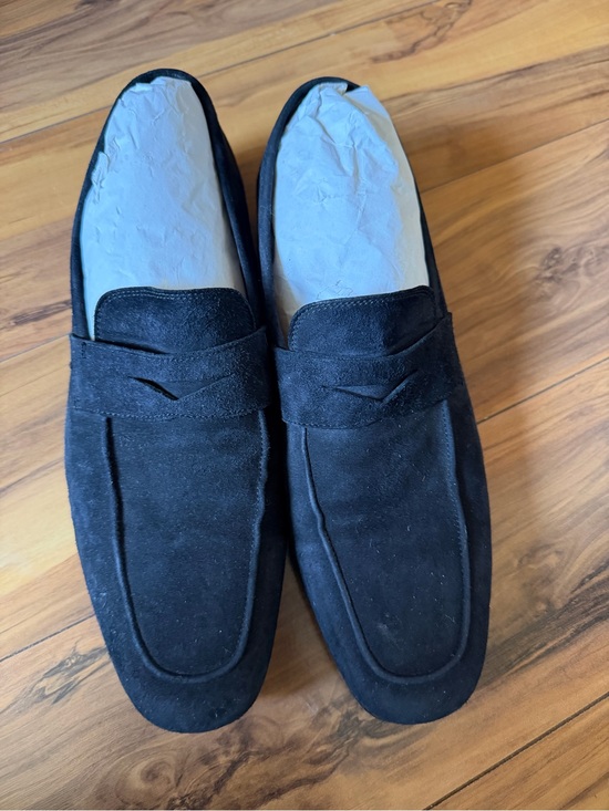 John W. Nordstrom Other - John W. Nordstrom Men's Navy Suede Penny Loafers - Classic Slip-On Style